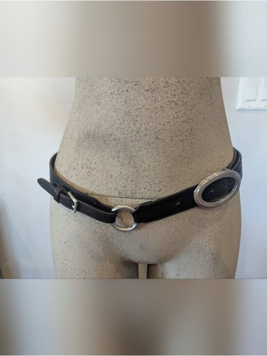 Y2K Vintage Jacob Leather Hip Belt Convertible Waist Belt, Made In Canada Size S main image 5